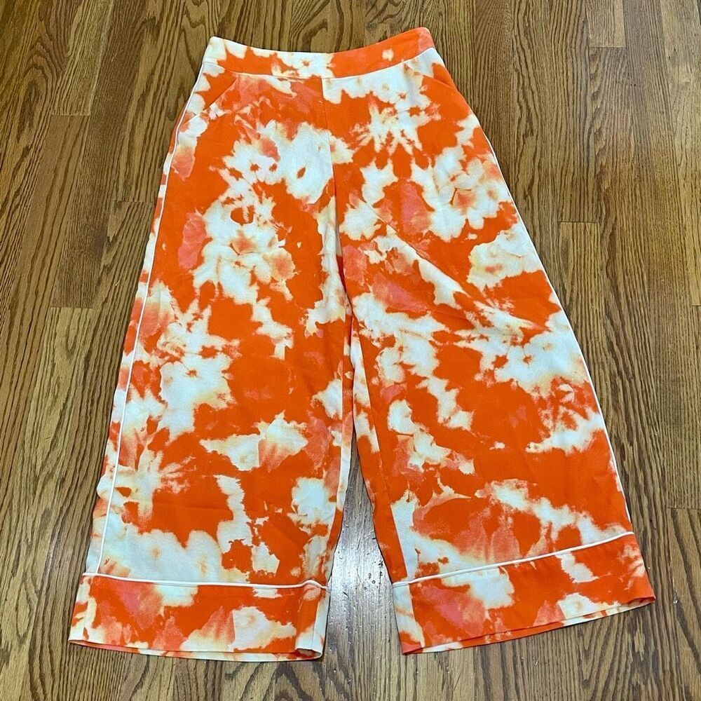 Thakoon Cropped Floral Palazzo Pants